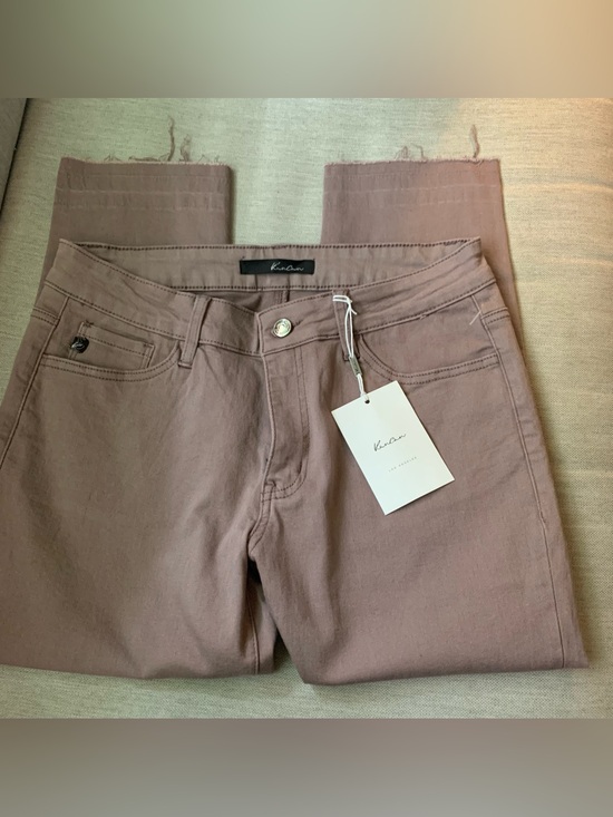 KanCan Denim - KanCan Mauve Brown Frayed Hem Jeans